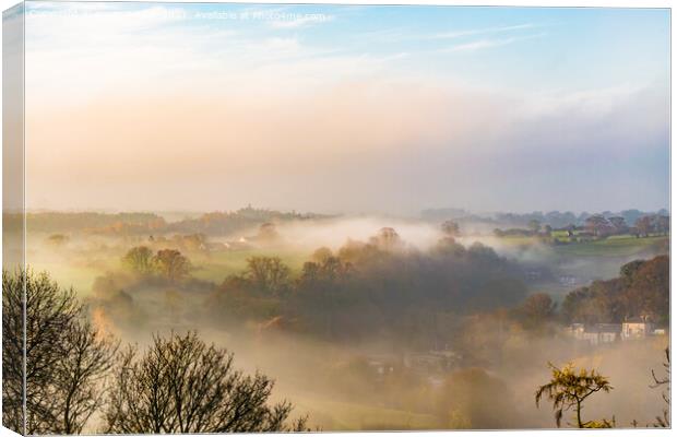 Richmond in the Fog Canvas Print by Kevin Winter