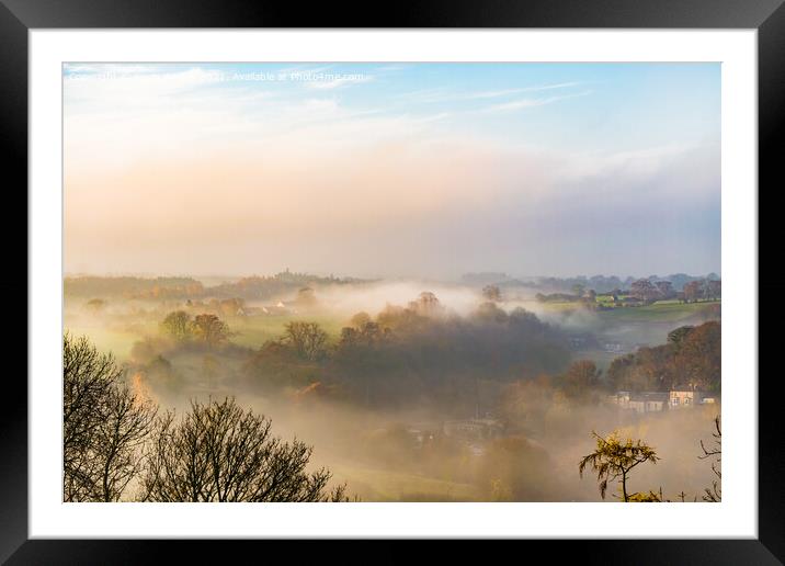 Richmond in the Fog Framed Mounted Print by Kevin Winter