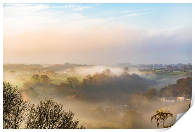 Richmond in the Fog Print by Kevin Winter
