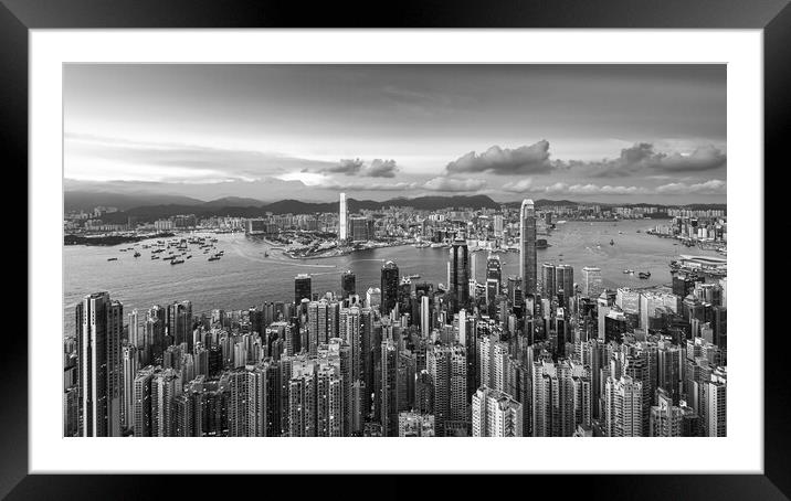 HONG KONG 40 Framed Mounted Print by Tom Uhlenberg