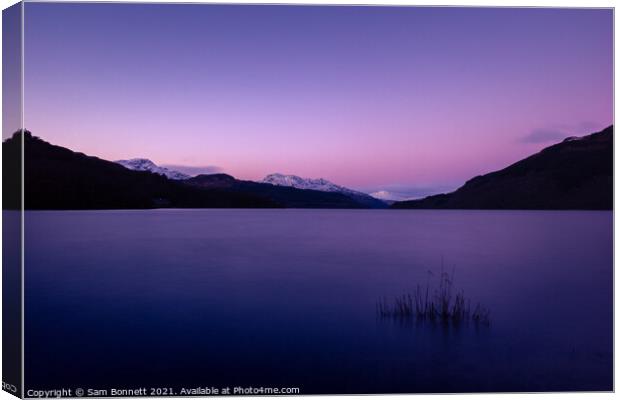 Loch Lomond Sunset Canvas Print by Sam Bonnett