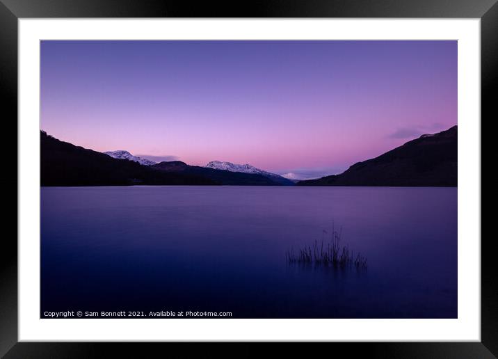 Loch Lomond Sunset Framed Mounted Print by Sam Bonnett