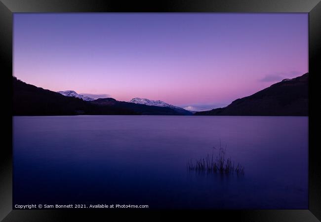 Loch Lomond Sunset Framed Print by Sam Bonnett