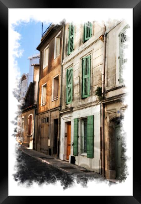 Back Street, Arles Framed Print by Steve de Roeck