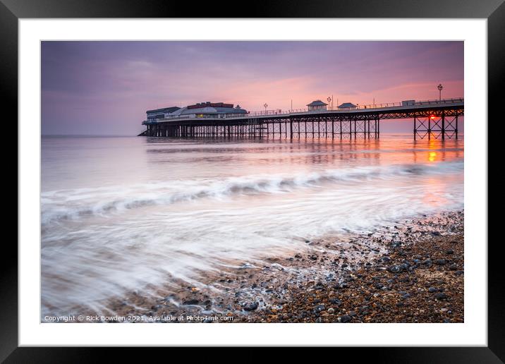 Majestic Sunrise at Cromer Pier Framed Mounted Print by Rick Bowden