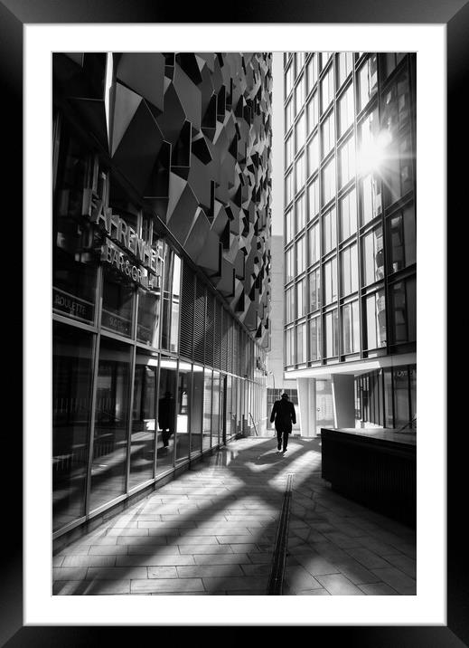 Alone in the City Framed Mounted Print by David Semmens
