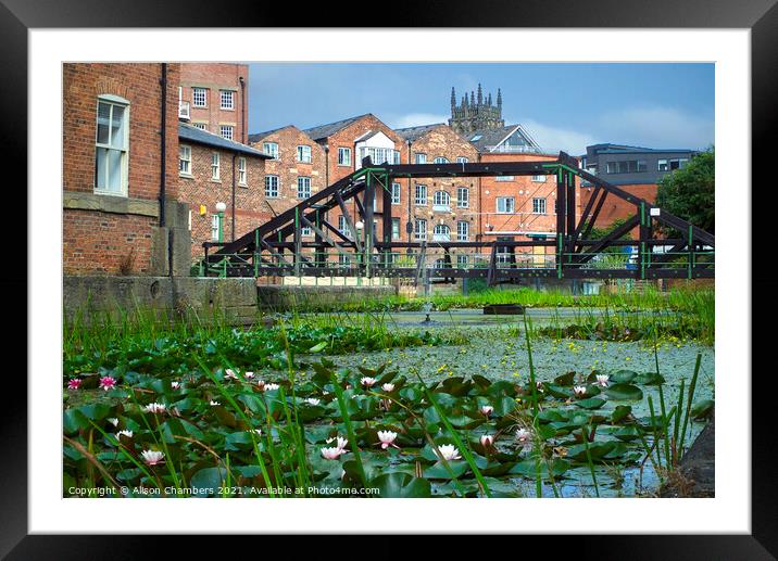 Victoria Quays Leeds Framed Mounted Print by Alison Chambers