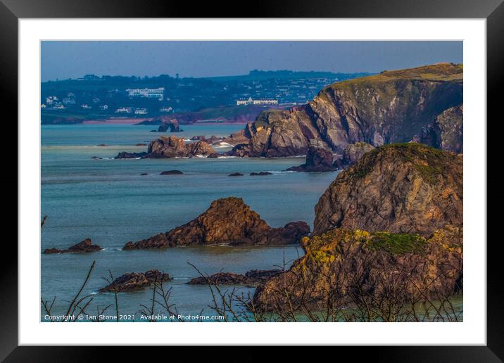 Hope Cove,to Thurlstone in Devon  Framed Mounted Print by Ian Stone