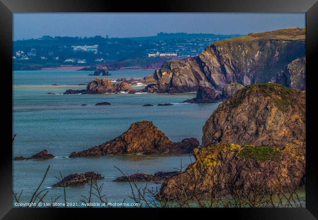 Hope Cove,to Thurlstone in Devon  Framed Print by Ian Stone