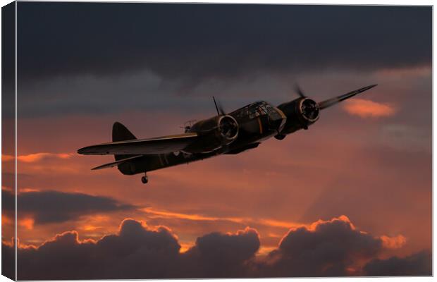 Bristol Blenheim  MkIF Night Fighter Canvas Print by Oxon Images