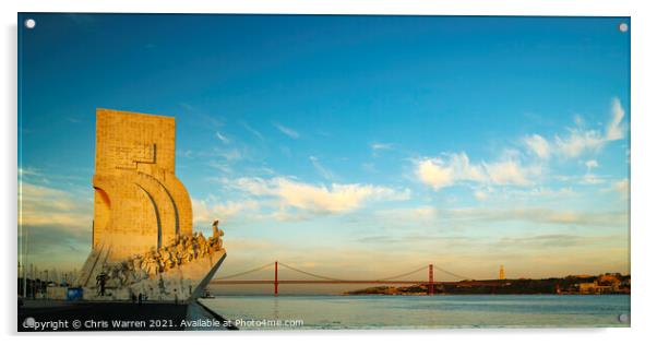 Monument to the Discoveries Belem Lisbon Portugal Acrylic by Chris Warren
