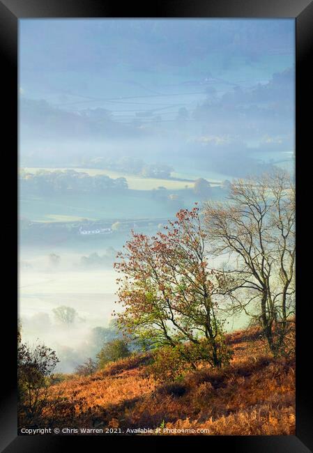 Vale of Llangollen Llangollen Denbighshire Wales Framed Print by Chris Warren