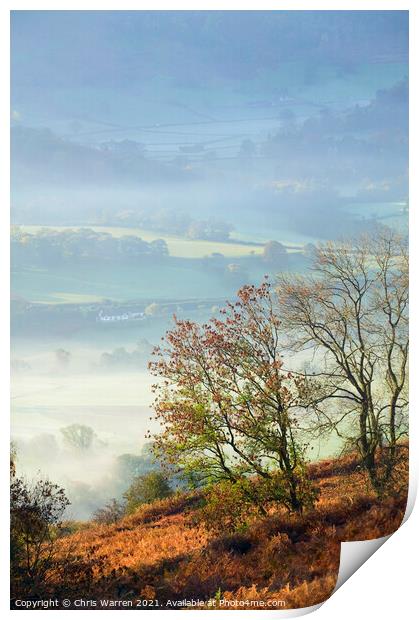 Vale of Llangollen Llangollen Denbighshire Wales Print by Chris Warren