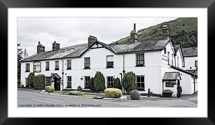The Swan Hotel at Grasmere Framed Mounted Print by Keith Douglas