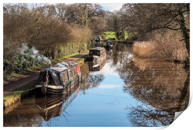 Beautiful Day on The Shroppie Print by Wendy Williams CPAGB