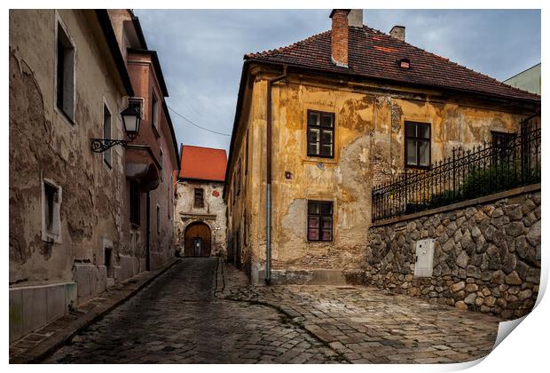 Old Town Houses of Bratislava in Slovakia Print by Artur Bogacki