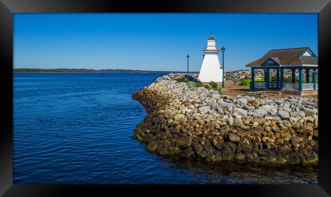 Lighthouse Park, Port Medway, Nova Scotia, Canada Framed Print by Mark Llewellyn