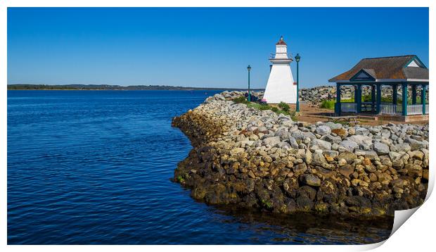 Lighthouse Park, Port Medway, Nova Scotia, Canada Print by Mark Llewellyn