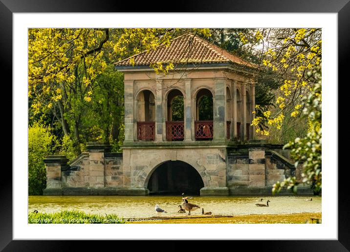 Boathouse Birkenhead Park Wirral  Framed Mounted Print by Phil Longfoot