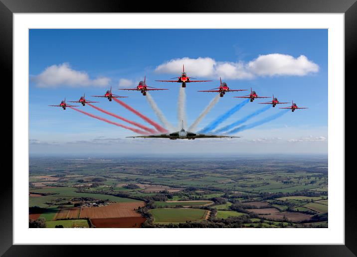 Reds and Vulcan Running In Framed Mounted Print by Oxon Images