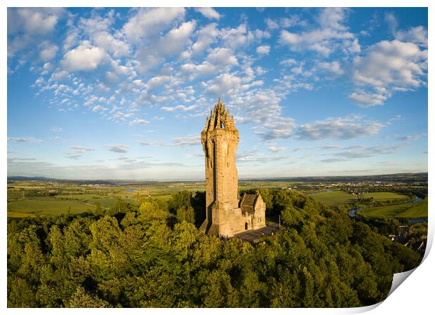 Wallace Monument. Print by Tommy Dickson