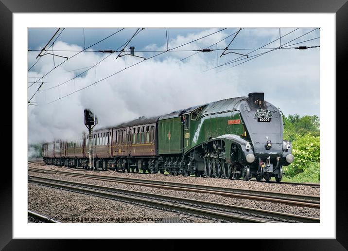Union of South Africa Steam Locomotive, 60009 Framed Mounted Print by Keith Douglas
