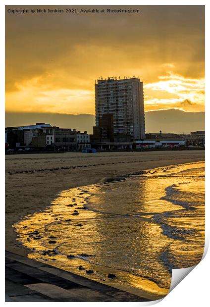 Margate Beach and Seafront Thanet Kent   Print by Nick Jenkins
