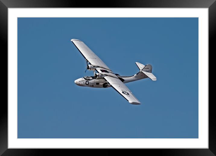 Catalina G-PBYA Framed Mounted Print by Roger Green