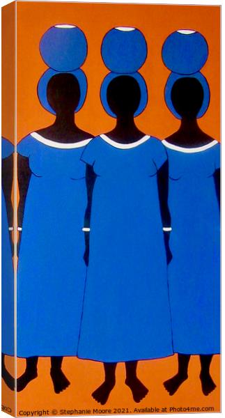 Caribbean Blue Canvas Print by Stephanie Moore