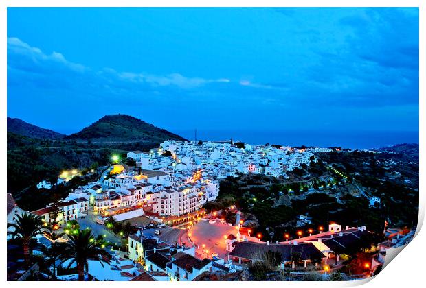 Frigiliana Andalucia Costa Del Sol Spain Print by Andy Evans Photos