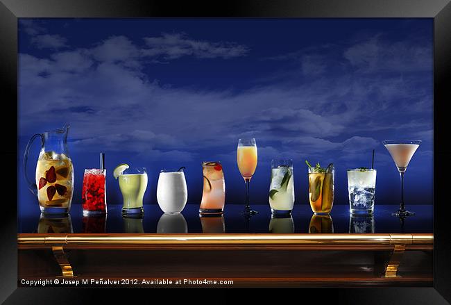 Cocktail selection Framed Print by Josep M Peñalver