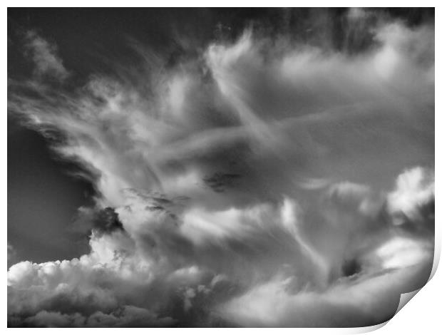 Vibrant storm clouds anvil Print by mark humpage