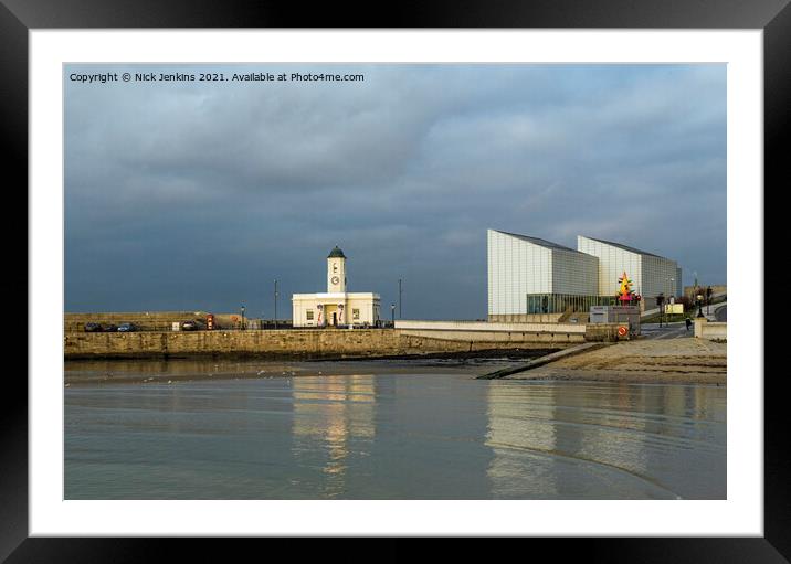 Margate Pier and the Turner Contemporary Gallery  Framed Mounted Print by Nick Jenkins