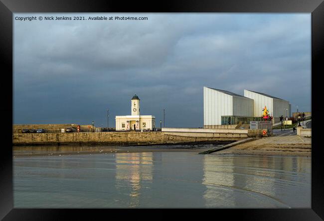 Margate Pier and the Turner Contemporary Gallery  Framed Print by Nick Jenkins