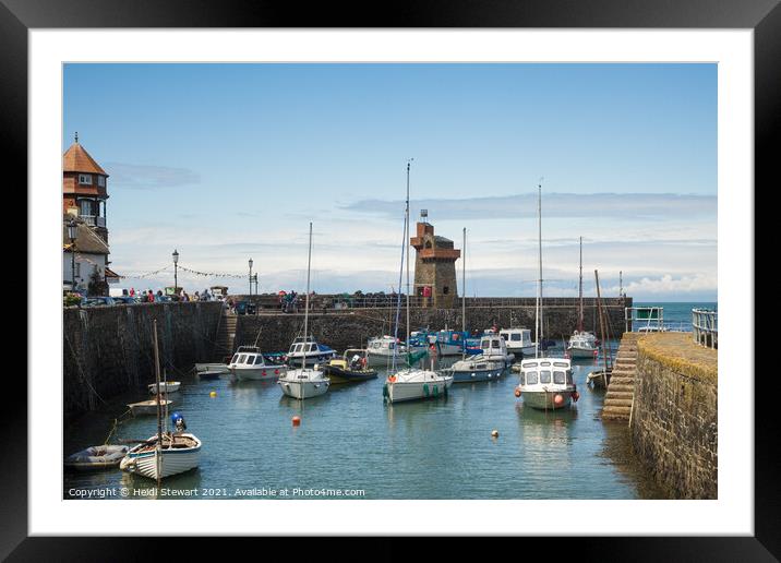 Lynmouth Harbour, North Devon Framed Mounted Print by Heidi Stewart