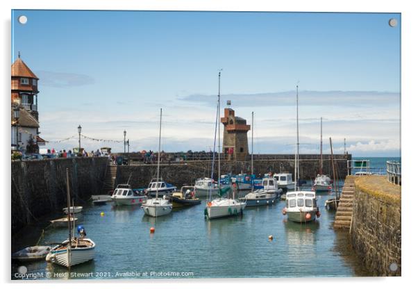 Lynmouth Harbour, North Devon Acrylic by Heidi Stewart