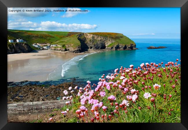 Portreath cornwall Framed Print by Kevin Britland