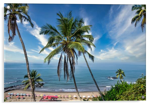 Sunshine Beach Paradise Islans Acrylic by Travel and Pixels 