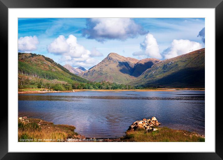 Majestic Loch Etive, Scotland Framed Mounted Print by jim Hamilton