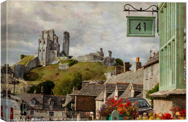 The historic village of Corfe, Dorset, England, UK Canvas Print by Joy Walker