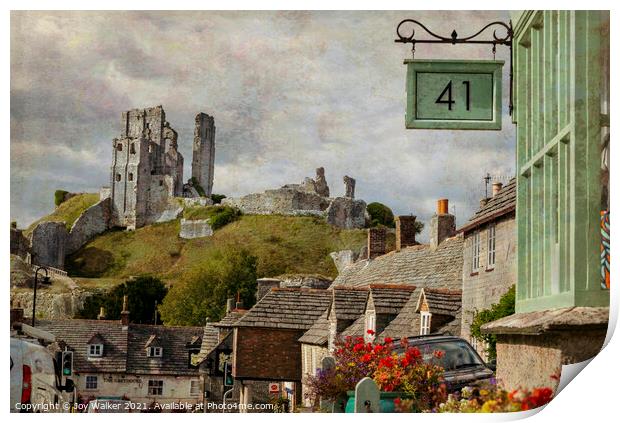 The historic village of Corfe, Dorset, England, UK Print by Joy Walker