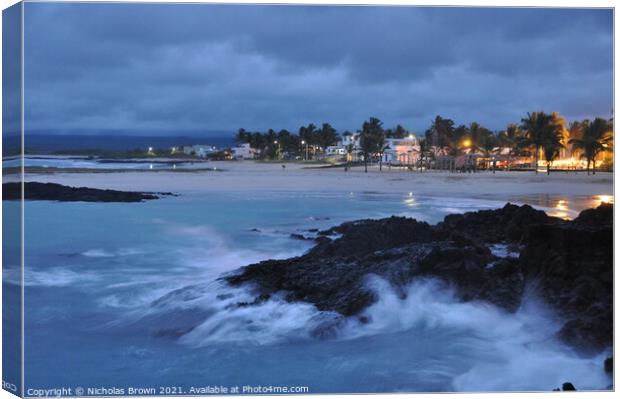 Puerto Villamil, Isabela, Galapagos Canvas Print by Nicholas Brown