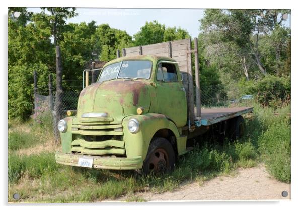 Vintage Chevrolet Truck for sale in Utah Acrylic by Adrian Beese