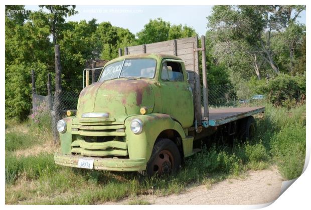 Vintage Chevrolet Truck for sale in Utah Print by Adrian Beese