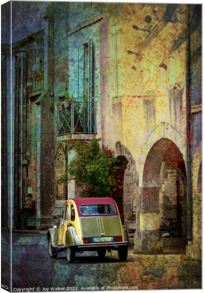 The Citreon 2CV car  Canvas Print by Joy Walker