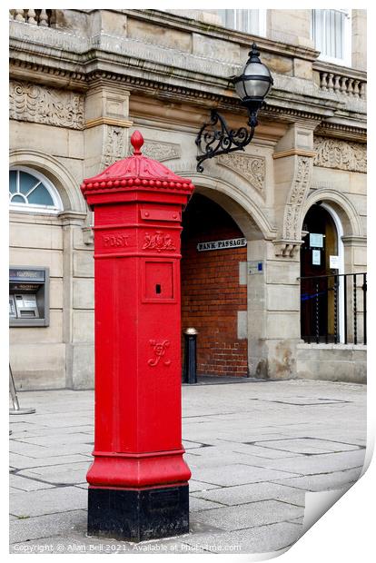 Victorian Letter box Stafford Print by Allan Bell