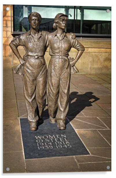 Women of Steel, Sheffield   Acrylic by Darren Galpin