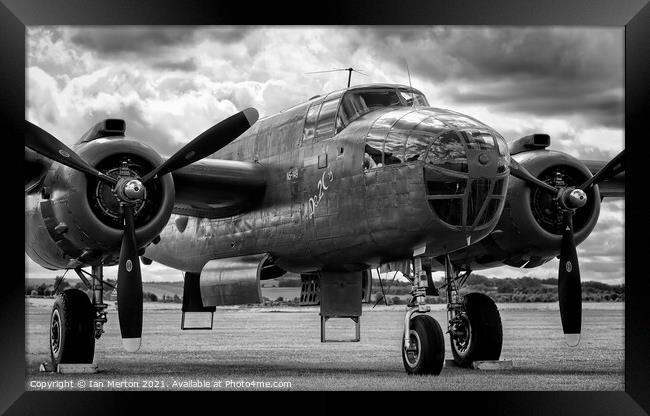 B-25 Mitchell Framed Print by Ian Merton