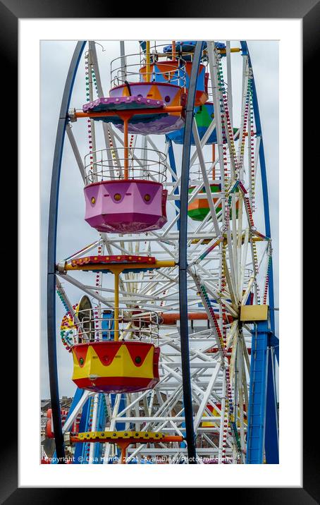 The Ferris Wheel Framed Mounted Print by Lisa Hands