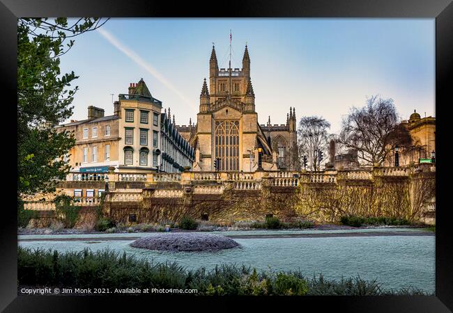 Parade Gardens  and Bath Abbey Framed Print by Jim Monk